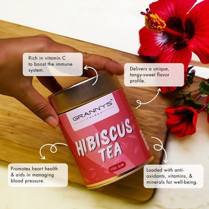 Granny's Hibiscus Tea - 100g | 100% Organic