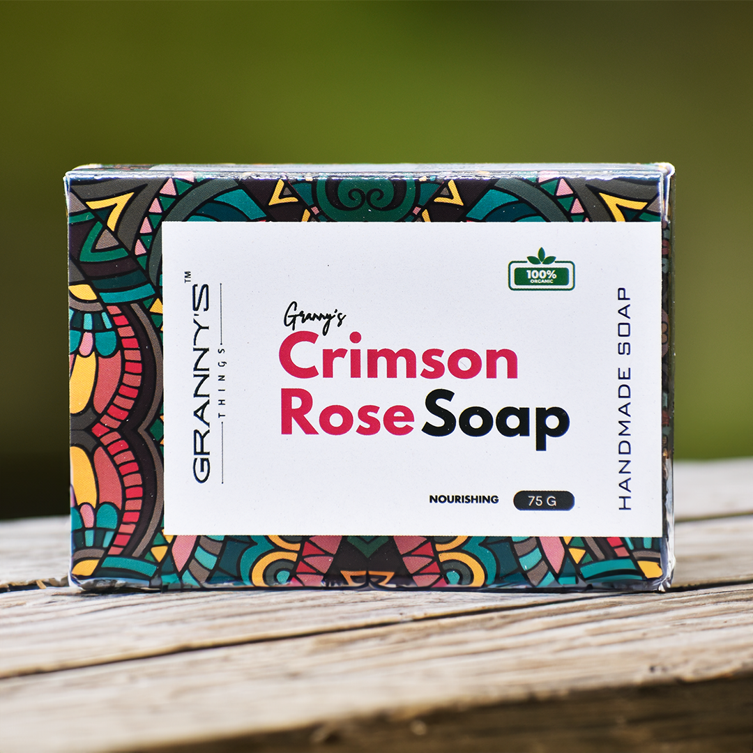 Granny's Crimson Rose Soap - 75g | 100% Organic