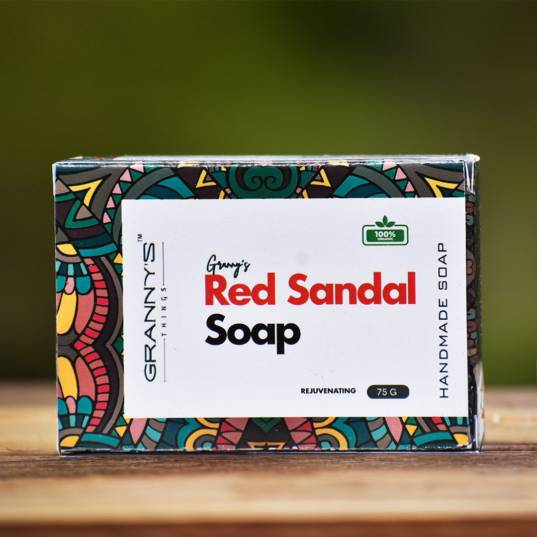 Granny's Red Sandal Soap - 75g | 100% Organic