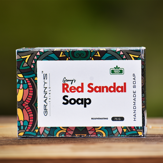 Granny's Red Sandal Soap - 75g | 100% Organic